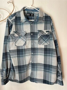 NWT Salty Crew Fleece Shirt Jacket Size L Mens Polar Swellter plaid